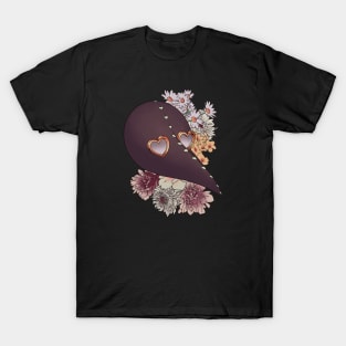 Floral Black Plague Mask T-Shirt